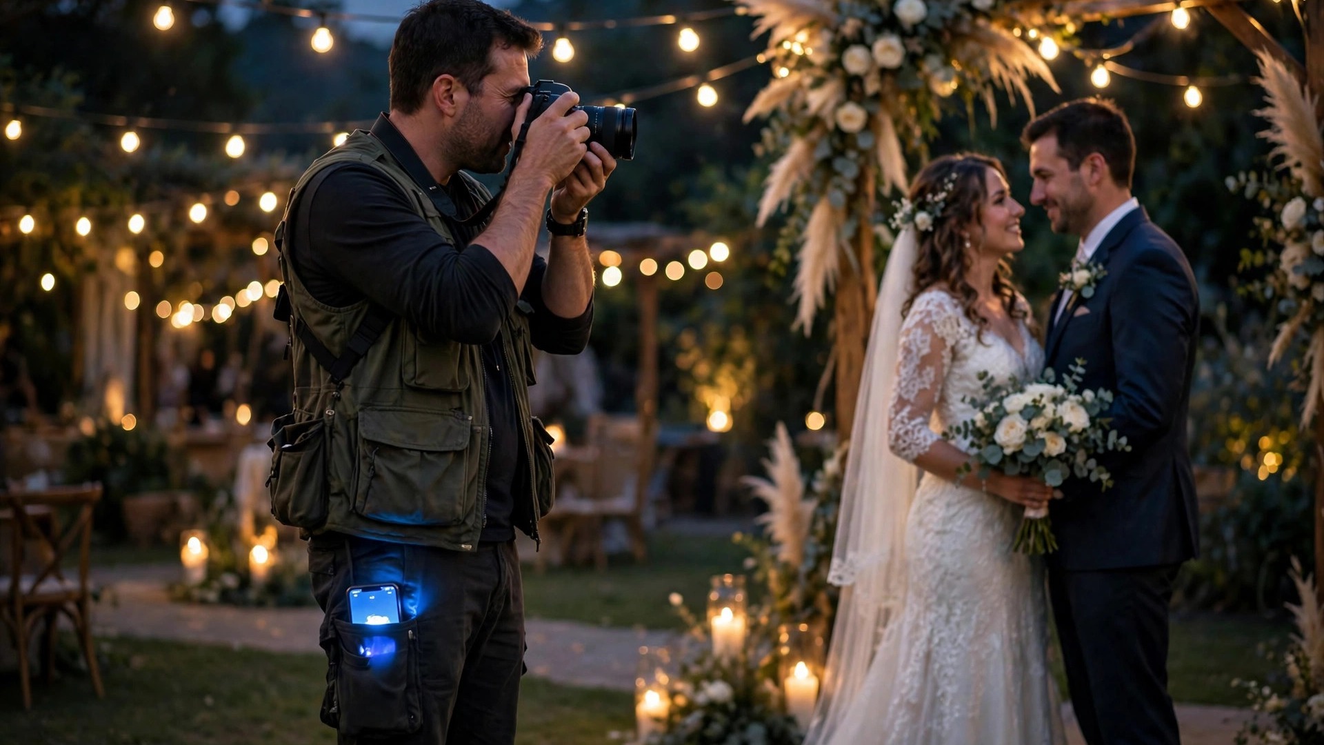 Wedding photographer mid-shoot unable to answer a bride's enquiry as she messages five photographers